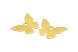Brass Butterfly Blank, 6 Raw Brass Huge Butterfly Blank (34X26x0.80mm) A0281