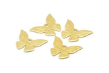 Brass Butterfly Blank, 12 Raw Brass Butterfly Blank (23X17x0.80mm) A0246
