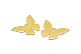 Brass Butterfly Blank, 12 Raw Brass Butterfly Blank (23X17x0.80mm) A0316