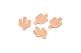 Copper Cactus Blank, 24 Raw Copper Cactus, Tiny Cactus Blanks (14x9x0.80mm) M03009