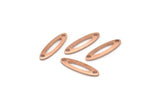 Bakır Markiz Tılsımı, 2 Delikli 50 Ham Bakır Oval Tılsım, Bulgular (14x4x0,80 mm) M02766