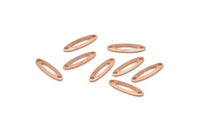 Bakır Markiz Tılsımı, 2 Delikli 50 Ham Bakır Oval Tılsım, Bulgular (14x4x0,80 mm) M02766