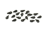 Black Parrot Clasp, 24 Oxidized Black Brass Lobster Claw Clasps (9x5x2.5mm) A0719 S1160