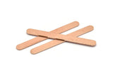 Copper Oval Blank, 6 Raw Copper Stamping Blanks, Oval Bar Shape (48x5x0.80mm) M03250