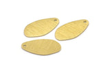 Brass Irregular Charm, 8 Textured Raw Brass Irregular Shaped Charms With 1 Hole, Pendants, Earring Findings (20x11x0.80mm) M03264