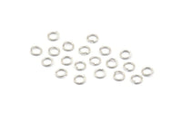 Silver Jump Ring, 250 Silver Tone Brass Jump Rings (5x0.7mm) A0990