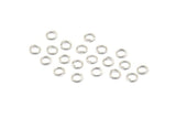 Silver Jump Ring, 250 Silver Tone Brass Jump Rings (5x0.7mm) A0990