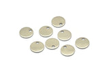 Steel Cabochon Tag, 100 Stainless Steel Cabochon Tags With 1 Hole, Stamping Tags (8x0.80mm) M03091