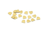 Brass Diamond Blank, 100 Raw Brass Tiny Diamond Shaped Blanks (6x6x0.80mm) M03120