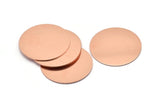Copper Round Disc, 2 Raw Copper Stamping Tags (35x0.80mm) M03224