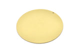 Brass Round Charm, Raw Brass Charm With 1 Hole, Pendant, Finding (57x1mm) M03223