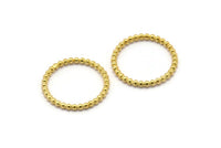 Brass Circle Connector,  Raw Brass Circle Rings 16 - 17 - 18 - 19 - 20mm N0265