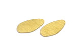 Brass Irregular Blank, 8 Textured Raw Brass Irregular Shaped Stamping Blanks, Earring Findings (20x11x0.80mm) M03263