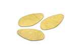 Brass Irregular Blank, 8 Textured Raw Brass Irregular Shaped Stamping Blanks, Earring Findings (20x11x0.80mm) M03263