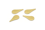 Brass Drop Blank, 50 Raw Brass Drop Shaped Blanks, Stamping Blanks, Findings (12x6x0.80mm) M03284