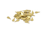 Brass Drop Blank, 50 Raw Brass Drop Shaped Blanks, Stamping Blanks, Findings (12x6x0.80mm) M03284