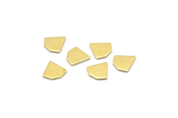 Brass Diamond Blank, 50 Tiny Raw Brass Diamond Blanks (8x0.80mm) M03315