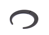 Black Moon Charms, 4 Oxidized Black Brass Crescent Moon Charms With 2 Holes, Pendants, Earrings, Findings (27x26x5x1mm) D0610 S882