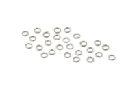 4 mm Jump Ring, 250 Silver Tone Round Jump Rings (4x0.6mm) BS 2172