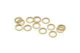 Brass Circle Connector, 50 Raw Brass Circle Rings, Findings (8x0.80mm) A2575