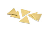 Brass Triangle Blank, 6 Raw Brass Triangle Blanks, Stamping Blanks (18x1mm) A2581
