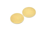 Brass Round Blank, 2 Raw Brass Round Blanks, Stamping Blanks (26x1mm) A2584