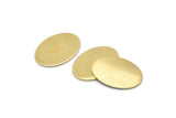 Brass Oval Blank, 4 Raw Brass Oval Blanks, Stamping Blanks (24x17x1mm) A2585