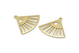 Brass Triangle Charm, 6 Raw Brass Triangle Charms With 1 Loop, Blanks (27x23x0.80mm) M03334
