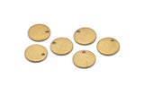 Brass Cabochon Tag, 100 Raw Brass Cabochon Tags With 1 Hole, Stamping Tags (10x1mm) BS 2087