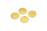Cabochon Tag Bulk, 500 Raw Brass Cabochon Tags, Stamping Tags (10mm) Brs 71 A0289