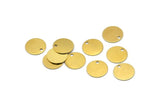 Cabochon Tag Bulk, 500 Raw Brass Cabochon Tags, Stamping Tags (10mm) Brs 71 A0289