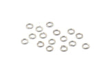 4 mm Jump Ring, 250 Silver Tone Round Jump Rings (4x0.6mm) BS 2172