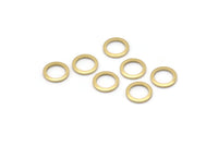 Brass Circle Connector, 50 Raw Brass Circle Rings, Findings (8x0.80mm) A2575