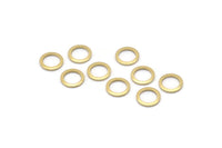 Brass Circle Connector, 50 Raw Brass Circle Rings, Findings (8x0.80mm) A2575
