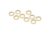 Brass Circle Connector, 50 Raw Brass Circle Rings, Findings (8x0.80mm) A2575