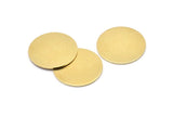 Brass Round Blank, 2 Raw Brass Round Blanks, Stamping Blanks (26x1mm) A2584