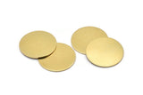 Brass Round Blank, 2 Raw Brass Round Blanks, Stamping Blanks (26x1mm) A2584