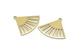 Brass Triangle Charm, 6 Raw Brass Triangle Charms With 1 Loop, Blanks (27x23x0.80mm) M03336