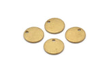 Brass Cabochon Tag, 100 Raw Brass Cabochon Tags With 1 Hole, Stamping Tags (10x1mm) BS 2087