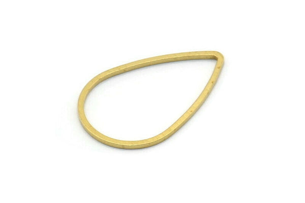 Brass Drop Connector, 50 Raw Brass Drop Connectors (14x22x0.80mm) BS 1135