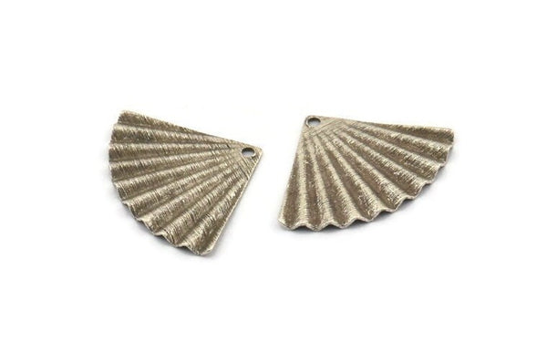 Gümüş Deniz Kabuğu Charm, 1 Delikli 24 Antik Gümüş Kaplama Pirinç Deniz Kabuğu Charm (14x20mm) D1535 H1080