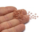 3mm Jump Ring, 500 Rose Gold Tone Brass Jump Rings (3x0.5mm) A1005