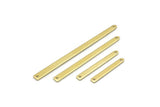 Brass Rectangle Charm, Raw Brass Rectangle Charms With 2 Holes, Stamping Blanks, Necklace Charm