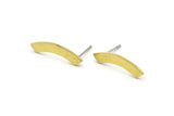 Stud Earring, 12 Raw Brass, Stud Earrings, Ear Stud, Brass Earrings (20x3.5x0.80mm) A1533