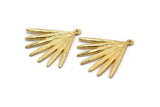 Gold Broom Charm, Gold Plated Brass Broom Charms With 1 Loop, Pendants, Earrings (31x1.5mm) N1010 Q0957