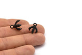 Dragon Claw Pendant, 5 Oxidized Brass Black Dragon Claw Charms, Necklace Pendants (14x10mm) N0419 S534
