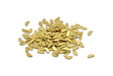 Brass Semi Circle Blank, 100 Tiny Raw Brass Half Moon Blanks (6x2.5x0.70mm) M01414