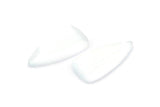 White Cat&#39;s Eye Stone, 2 White Cat&#39;s Eye Gemstones in Teardrop Shape (38x20x4mm) X071
