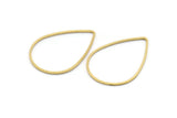 Brass Drop Connector, 25 Raw Brass Drop Connectors (32x22x1mm) Bs 1140