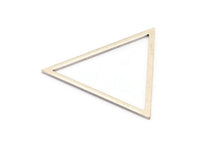 Gümüş Üçgen Charm, 4 Antik Gümüş Kaplama Pirinç Üçgen (39x35x1mm) E079 H0621